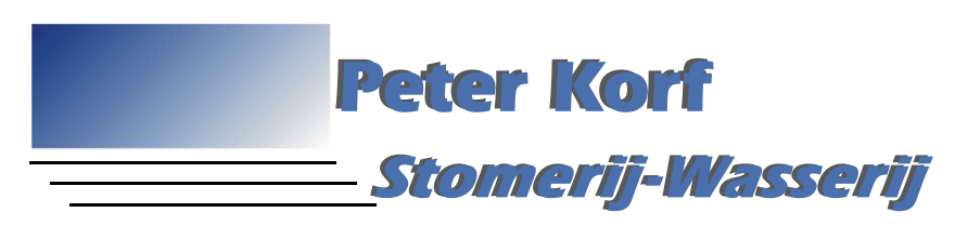 logo peter korf stomerij wasserij